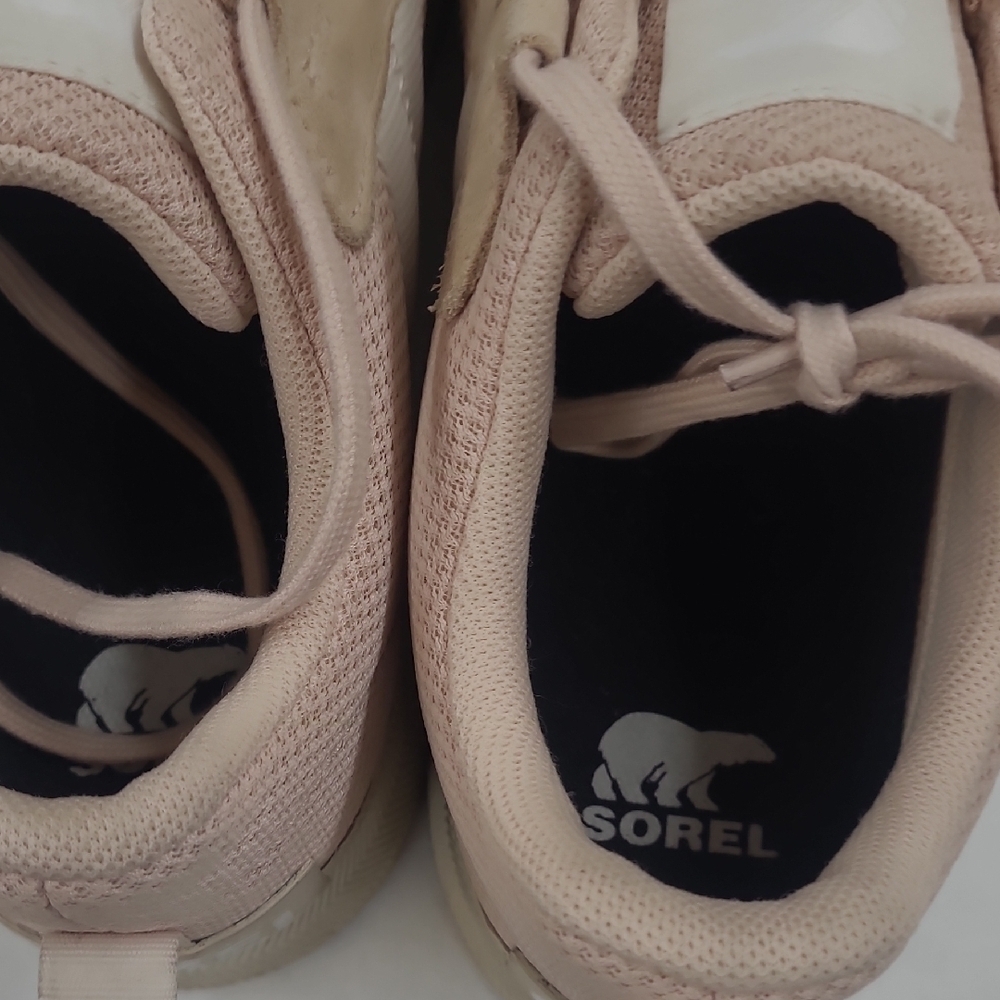 Sorel Women's Pink/Tan Sneakers Size 9.5 - Picture 6 of 9